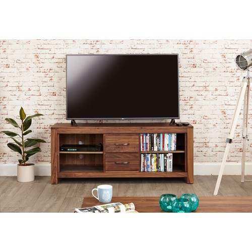 Mayan Walnut Widescreen Television Cabinet