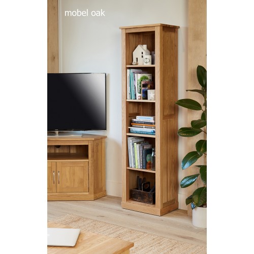 Mobel Oak Narrow Bookcase