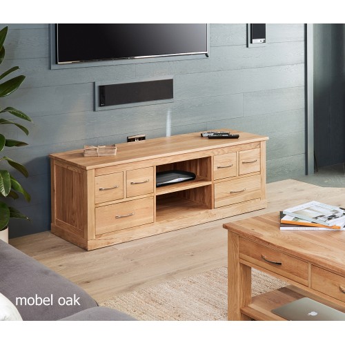 Mobel Oak Widescreen Television Cabinet