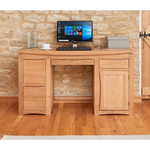 Roscoe Contemporary Oak Home Office Desk