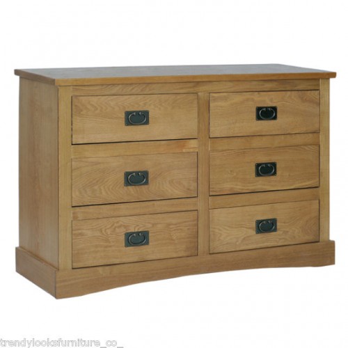 3+3 Drawer Wide Chest Vermont 