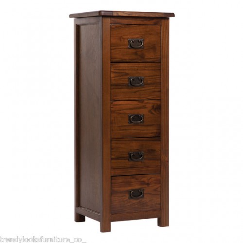 5 Drawer Narrow Chest Cambridge Handcrafted