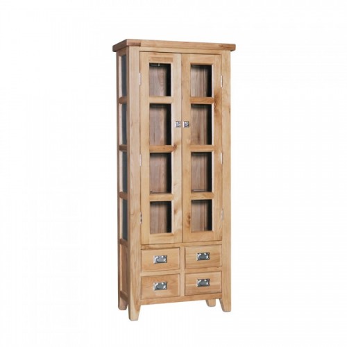 Elegance Oak Small Display Cabinet