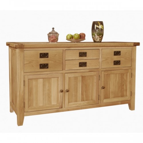 Provence Oak 3 Door Dresser Base