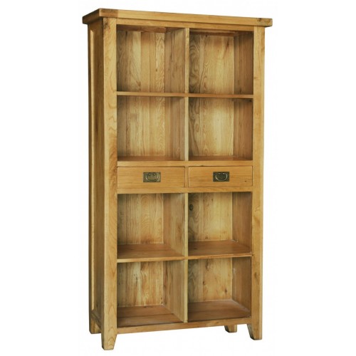 Provence Oak Bookcase with 2 Drawers