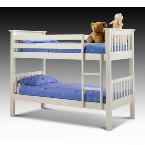 Barcelona Bunk Bed Stone White Finish