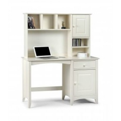 Cameo Desk Stone White Finish