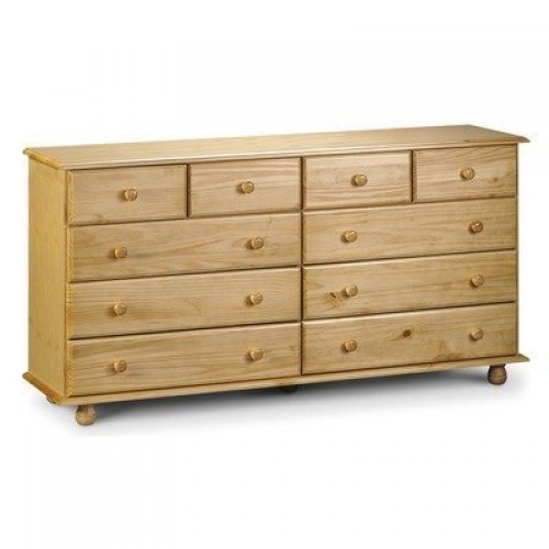 Pickwick 10 Drawer Chest Solid Pine