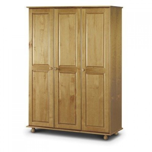 Pickwick 3 Door Wardrobe Fitted Solid Pine