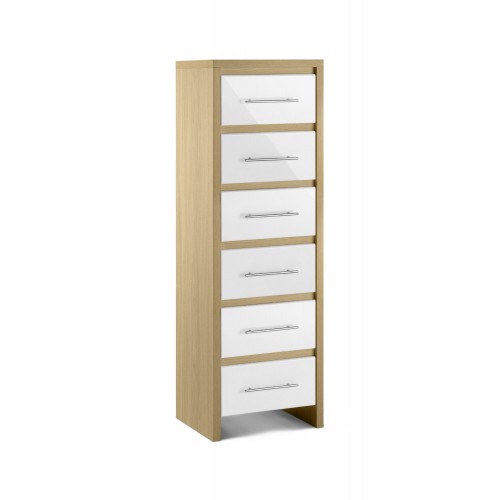 Stockholm 6 Drawer Narrow Chest