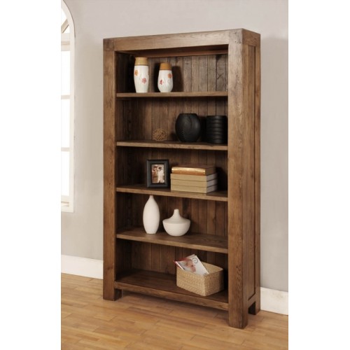 Bookcase with 4 adjustable shelves Rustic Oak