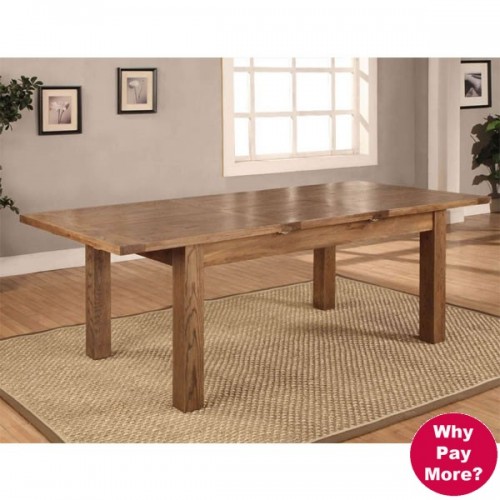 Large Extending Dining Table (180 240cm Butterfly leaf) Rustic Oak