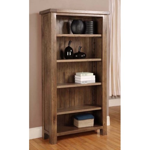 Tall Bookcase Rustic Oak