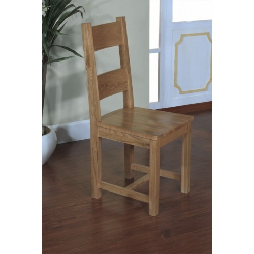 Dining Chair with solid timber seat Satana Blonde
