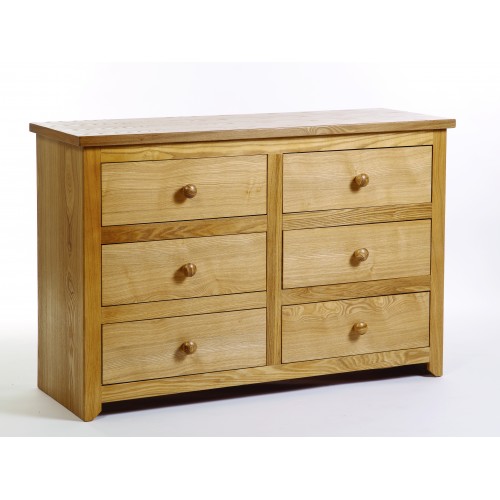 3+3 Drawer Wide Chest Hamilton 