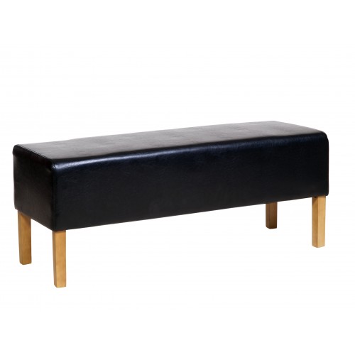 Bedseat In Black Faux Leather  Milano Upholstered 