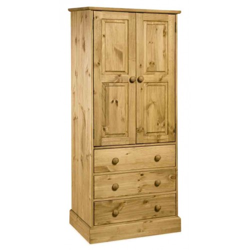 2 door, 3 drawer wardrobe Cotswold Solid Wood