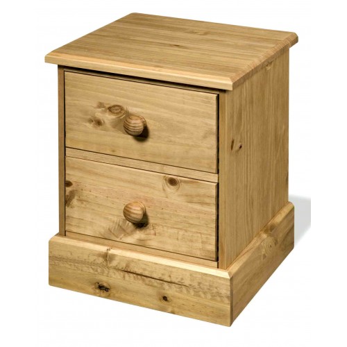 2 drawer bedside cabinet Cotswold Solid Wood