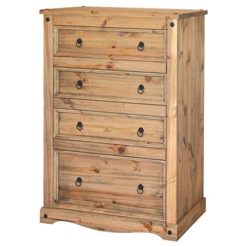 4 drawer chest  Corona Waxed Pine