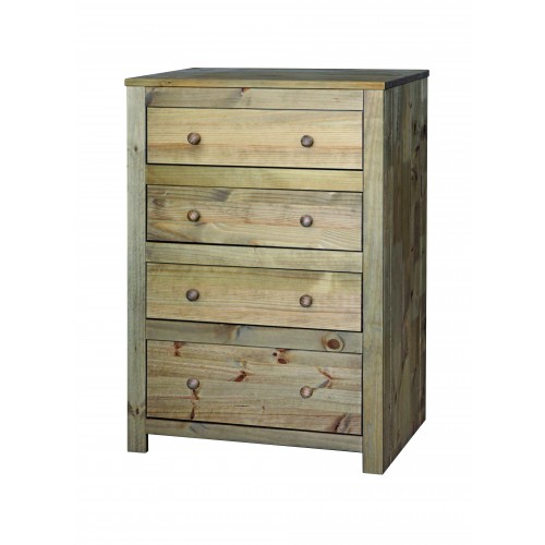 4 drawer chest  Hacienda Waxed Pine
