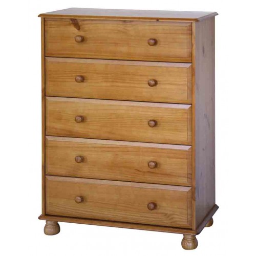 5 drawer chest Dovedale Antique Pine