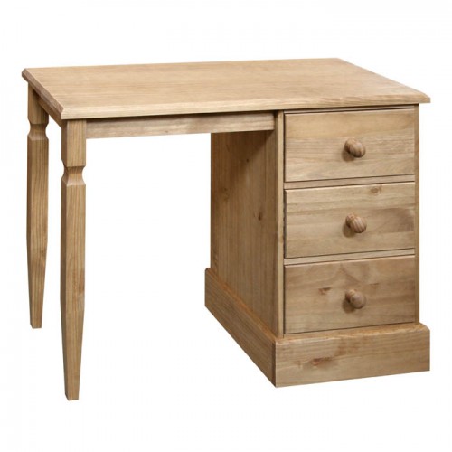single pedestal dressing table Cotswold Solid Wood