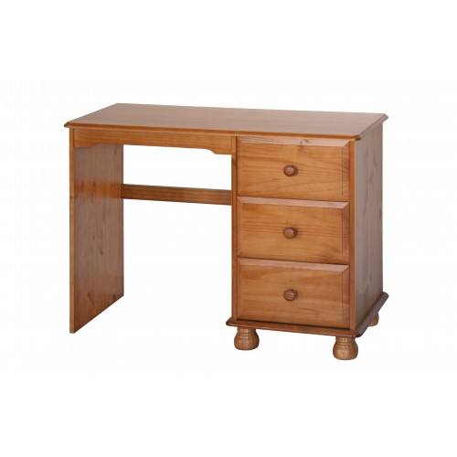 single pedestal dressing table Dovedale Antique Pine