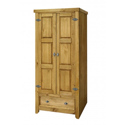 2 Door, 1 Drawer Wardrobe Amalfi