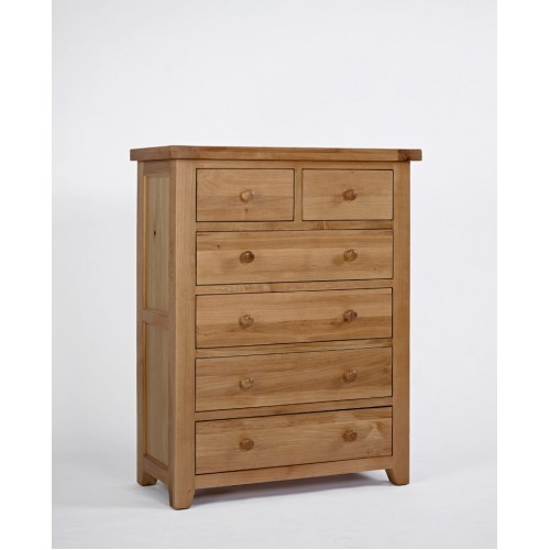 Devon Oak 2+4 Chest of Drawers