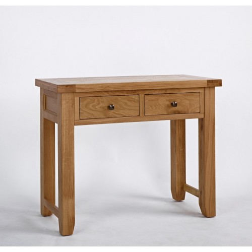 Devon Oak 2 Drawer Console Table