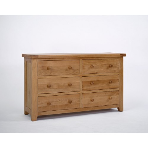 Devon Oak 3+3 Chest of Drawers