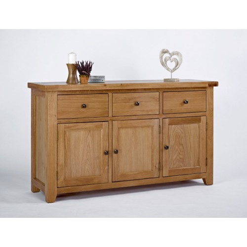 Devon Oak 3 Door 3 Drawer Sideboard