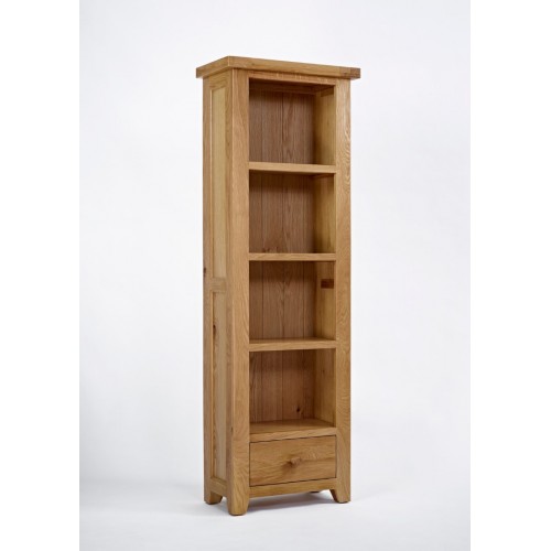 Devon Oak Narrow Bookcase