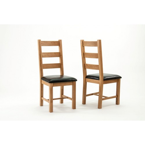 Devon Oak Richmond Dining Chairs - PAIR