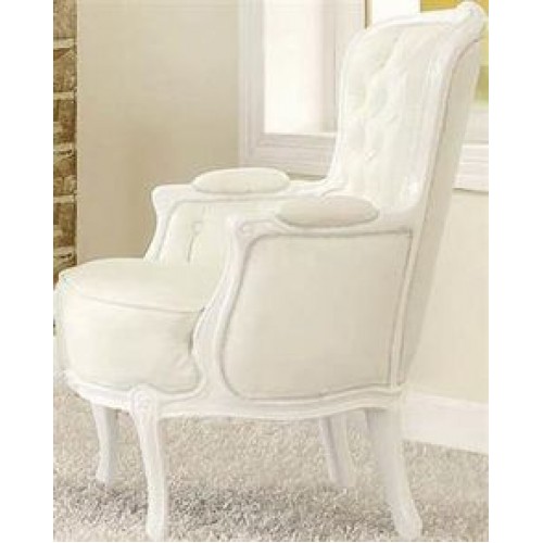 Avani PU Chairs Chrome & White