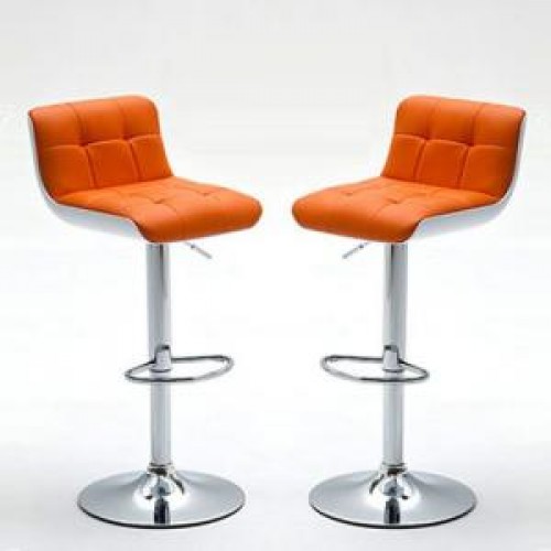 Bar Stool Model 8 Orange (Sold in Pairs)