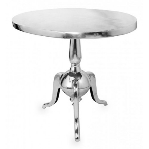 Aluminium Polished Table 24.75 Model A-6617