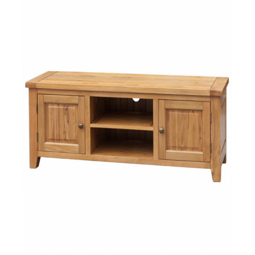 Acorn Solid Oak TV Unit Straight