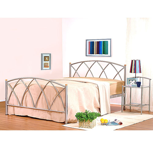 Alamo Double Bed Silver