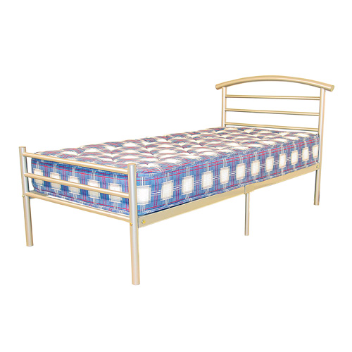 Amber Bed Single Silver/Beech