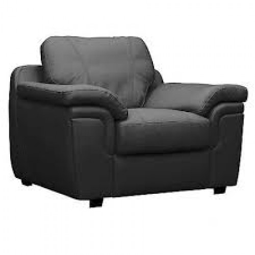 Amy Sofa Bonded Leather 1 Seater Black