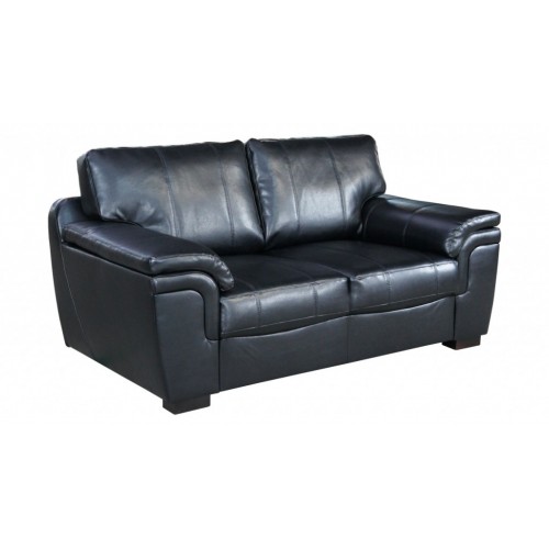 Amy Sofa Bonded Leather 2 Seater Black