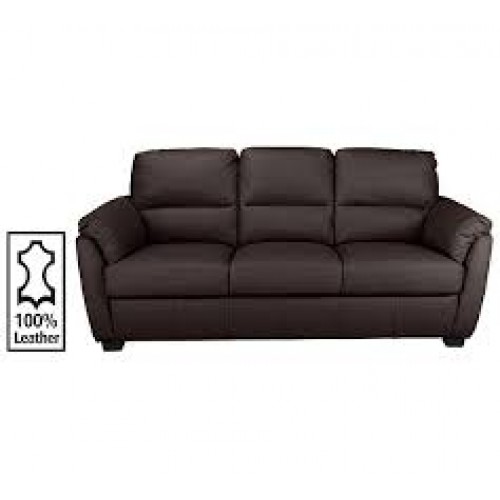 Amy Sofa Bonded Leather 3 Seater Chocolate D