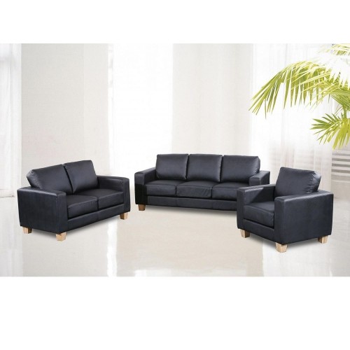 Ancona Sofa Suite  PU 1 Seater Cream