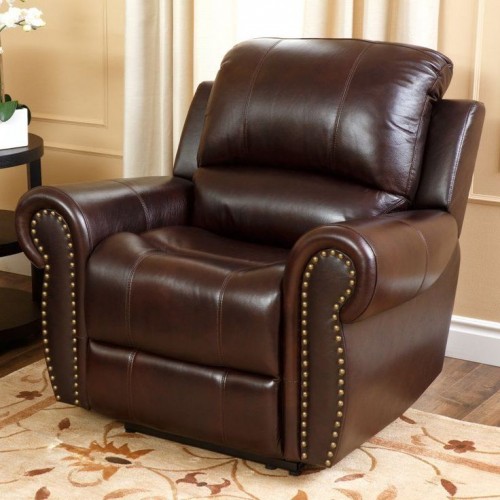 Arezzo Recliner Top Leather & PU 1 Seater Maroon