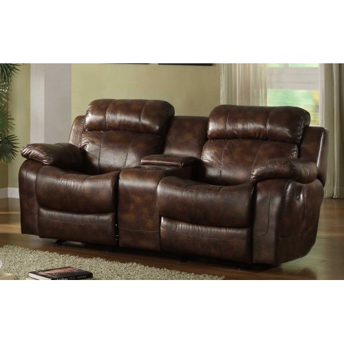 Arezzo Recliner Top Leather & PU 2 Seater Maroon