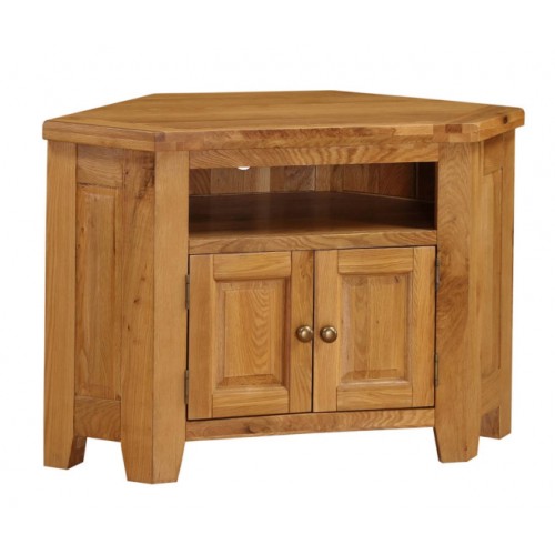 Acorn Solid Oak TV Unit Corner