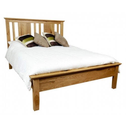 Hereford Rustic Oak Bed - Double