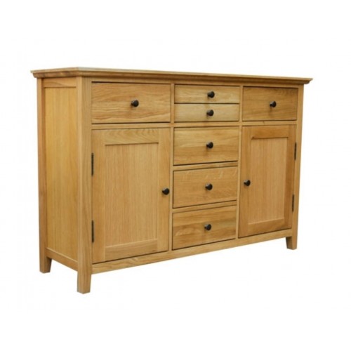 Hereford Rustic Oak Large Sideboard