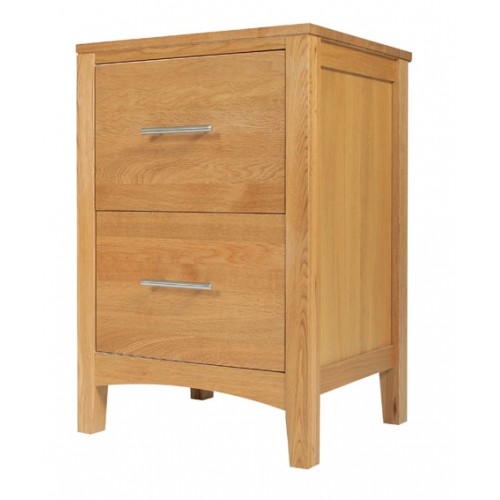 Hereford Oak 2 Drawer Filing Cabinet